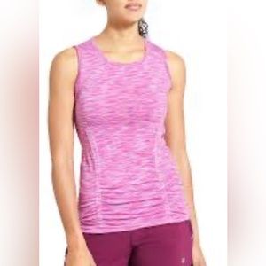Athleta - pink spacedye muscle workout tank - Size S
